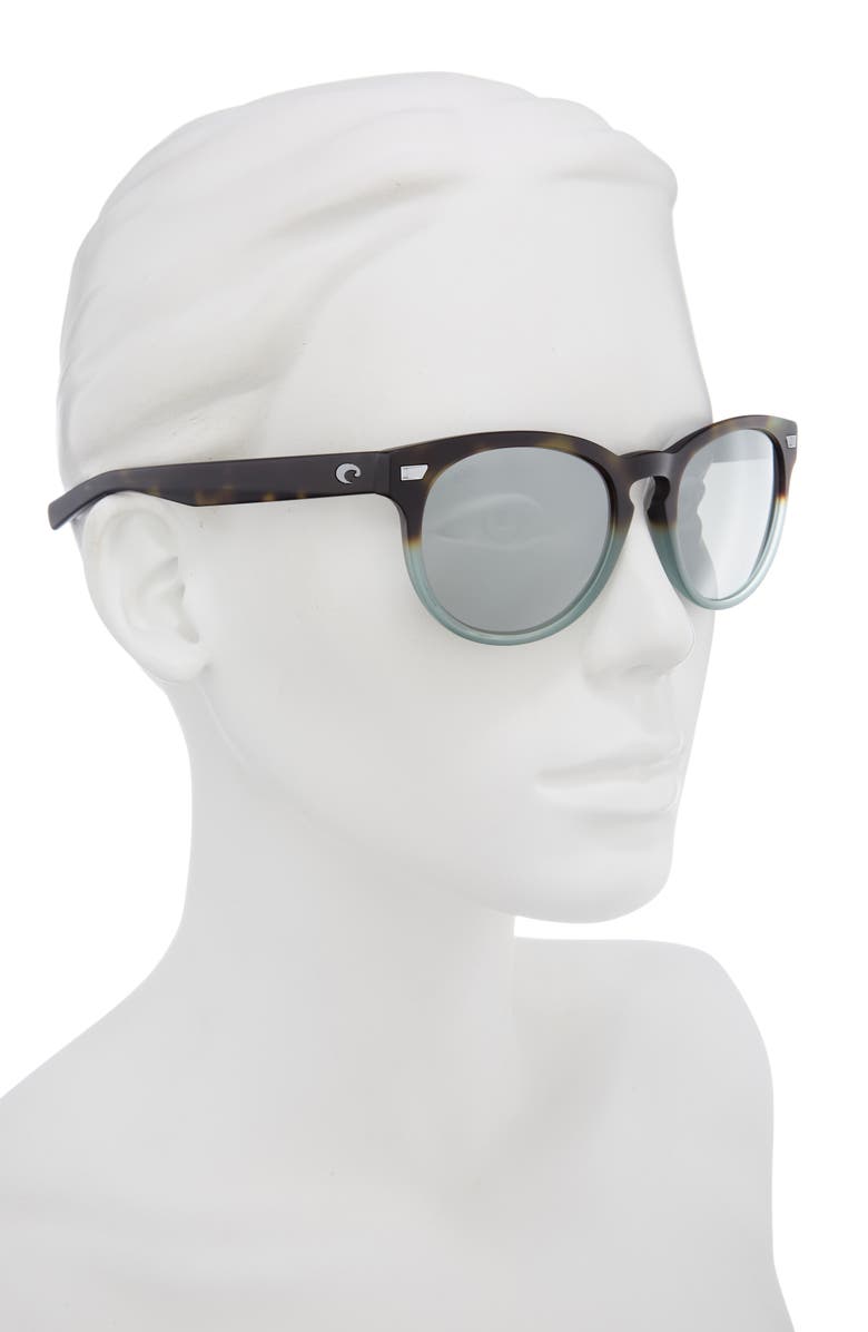 Costa Del Mar 54mm Polarized Round Sunglasses, Alternate, color, Silver