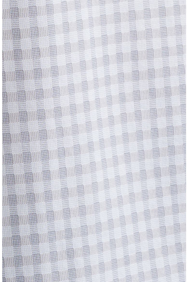 Devon OoohCotton® Gingham Check Button-Up Shirt, Alternate, color, PLATINUM