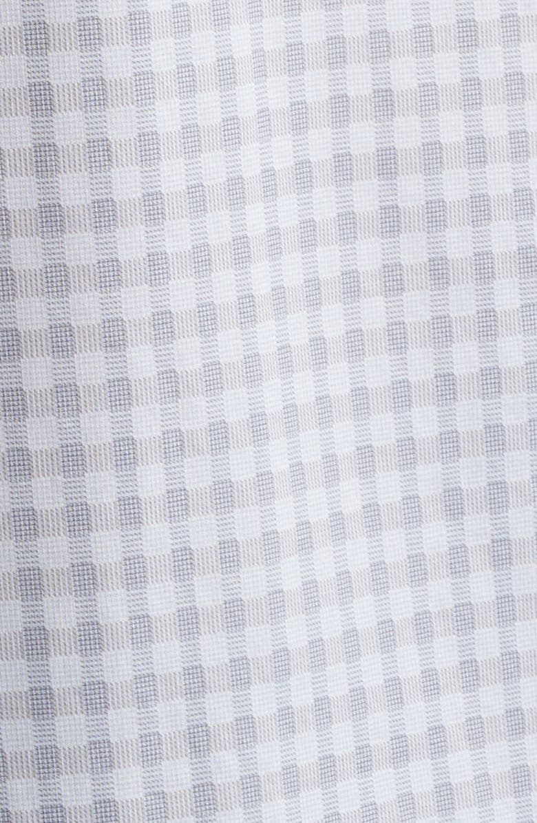 Bugatchi Devon OoohCotton<sup>®</sup> Gingham Check Button-Up Shirt, Alternate, color, Platinum