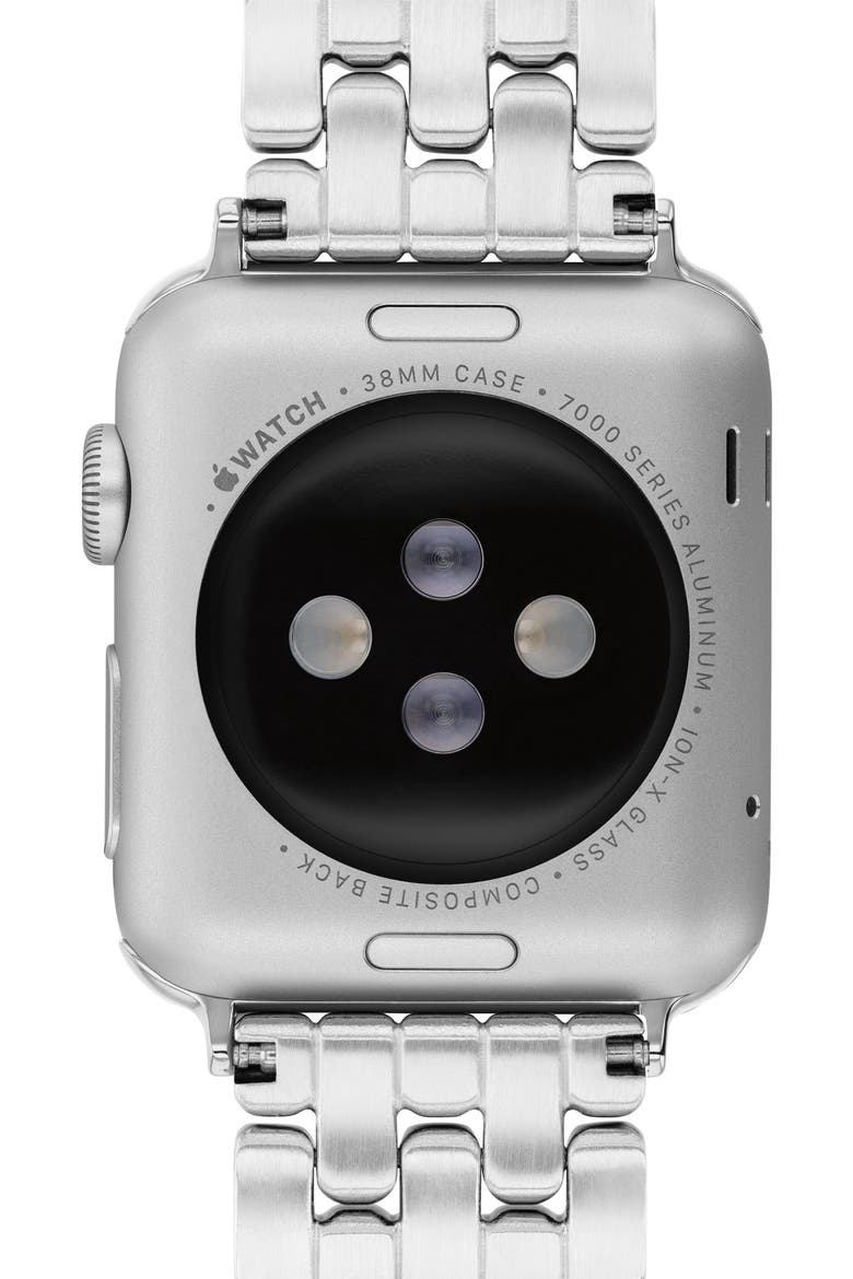 Crystal Pavé Apple Watch® Bracelet Watchband, Alternate, color, SILVER AND GOLD