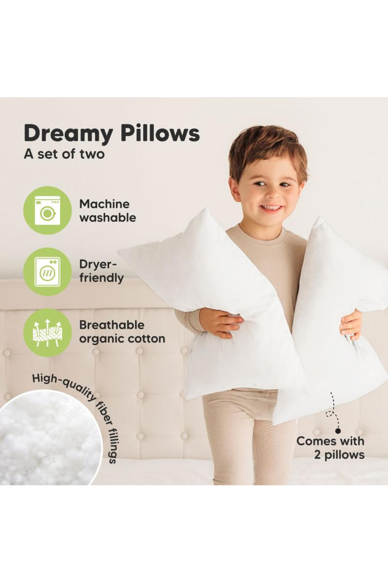 2-Pack Jumbo Toddler Pillows, Alternate, color, Soft White