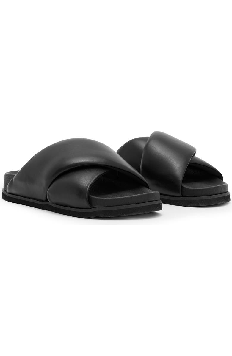 AllSaints Saki Crisscross Slide Sandal, Main, color,