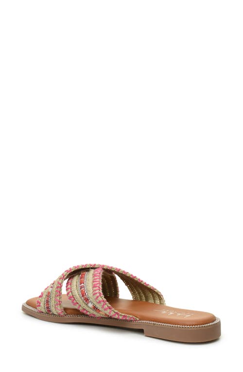 NICOLE MILLER NICOLE MILLER CROSSOVER SLIDE SANDAL 
