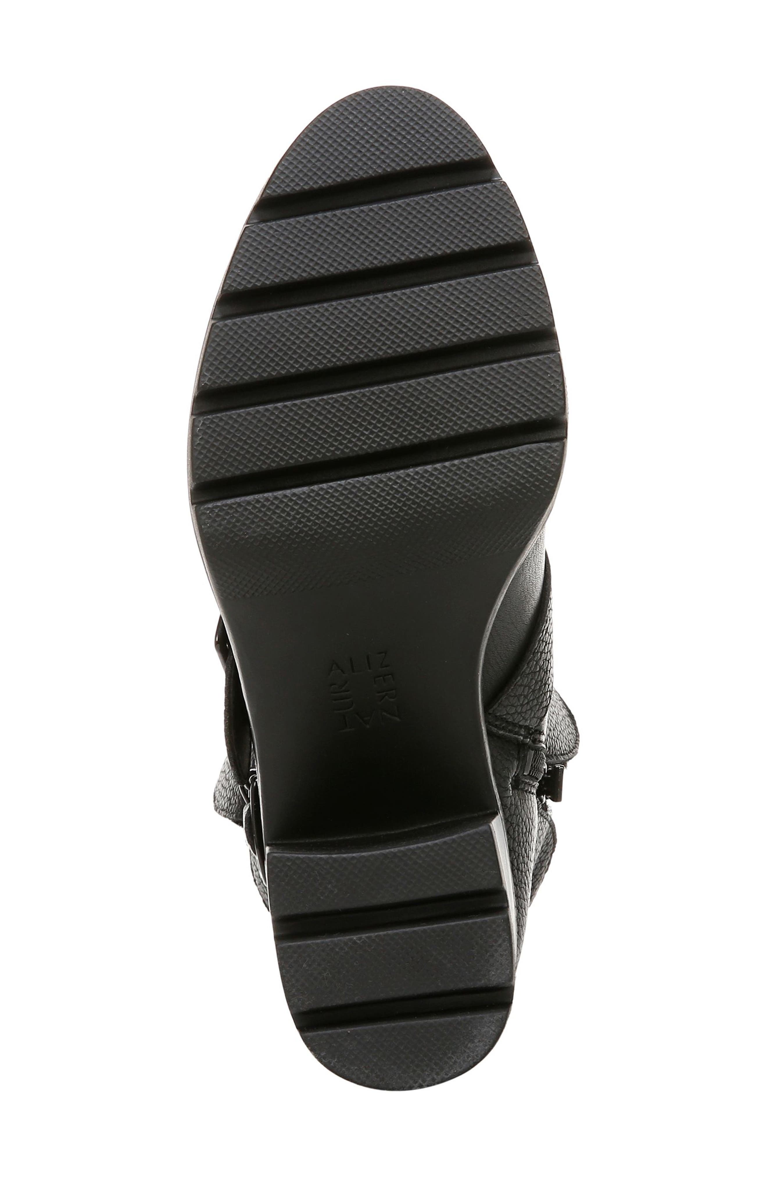 Naturalizer Verney Water Repellent Faux Fur Lined Platform Moto Bootie, Alternate, color, 