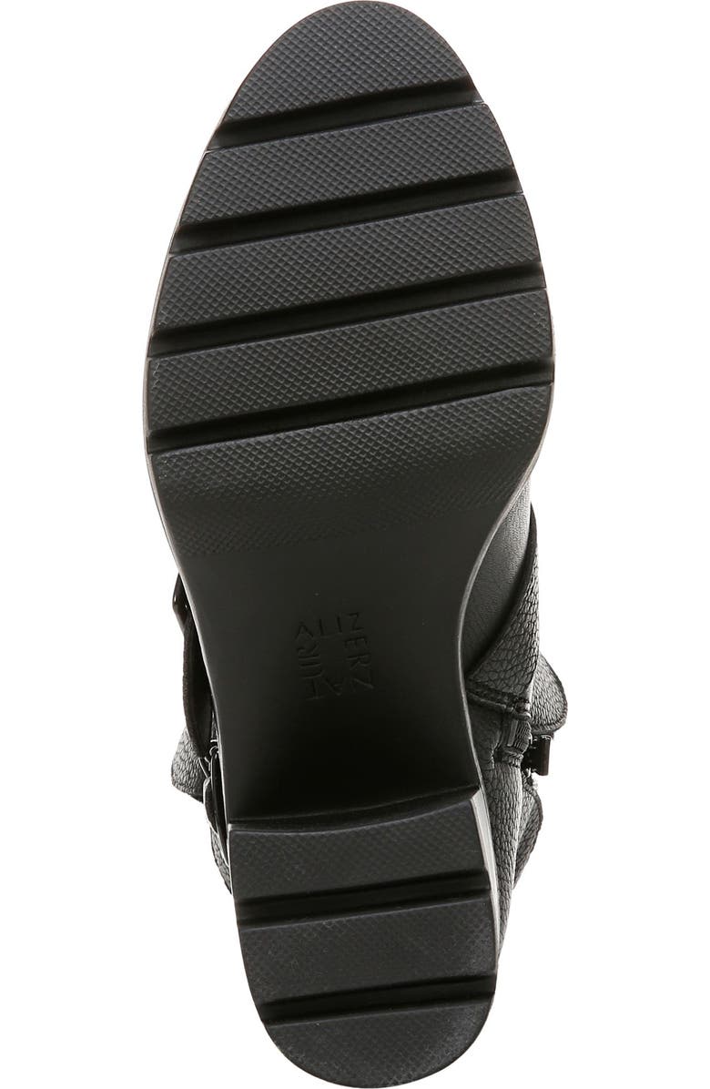 Naturalizer Verney Water Repellent Faux Fur Lined Platform Moto Bootie, Alternate, color,