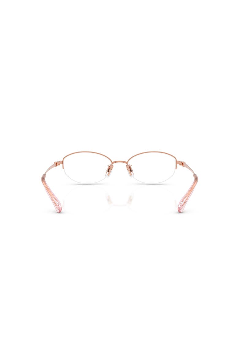52mm Oval optical glasses, Alternate, color, Gold