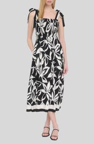 AUGUST SKY Tie Strap Sundress