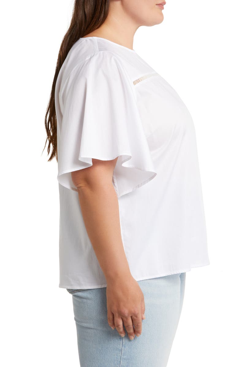 HARSHMAN Zinnia Ladder Trim Cotton Top, Alternate, color, 