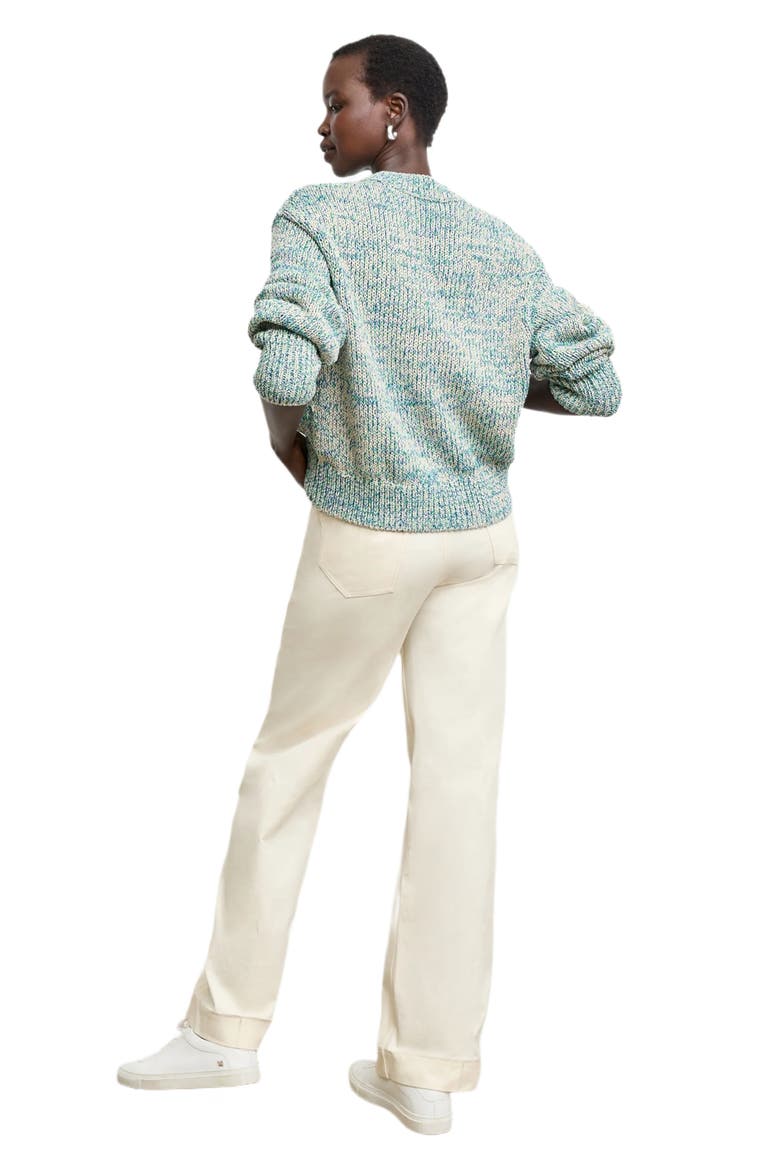 Milo Wide-Leg Jean, Alternate, color, Bright Ivory