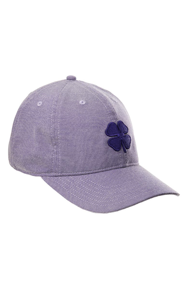 Black Clover Soft Luck 7 Baseball Cap, Alternate, color, Purple
