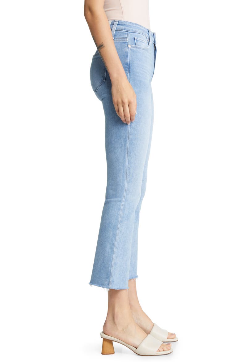 Colette High Waist Raw Hem Crop Flare Jeans, Alternate, color, PARK AVE