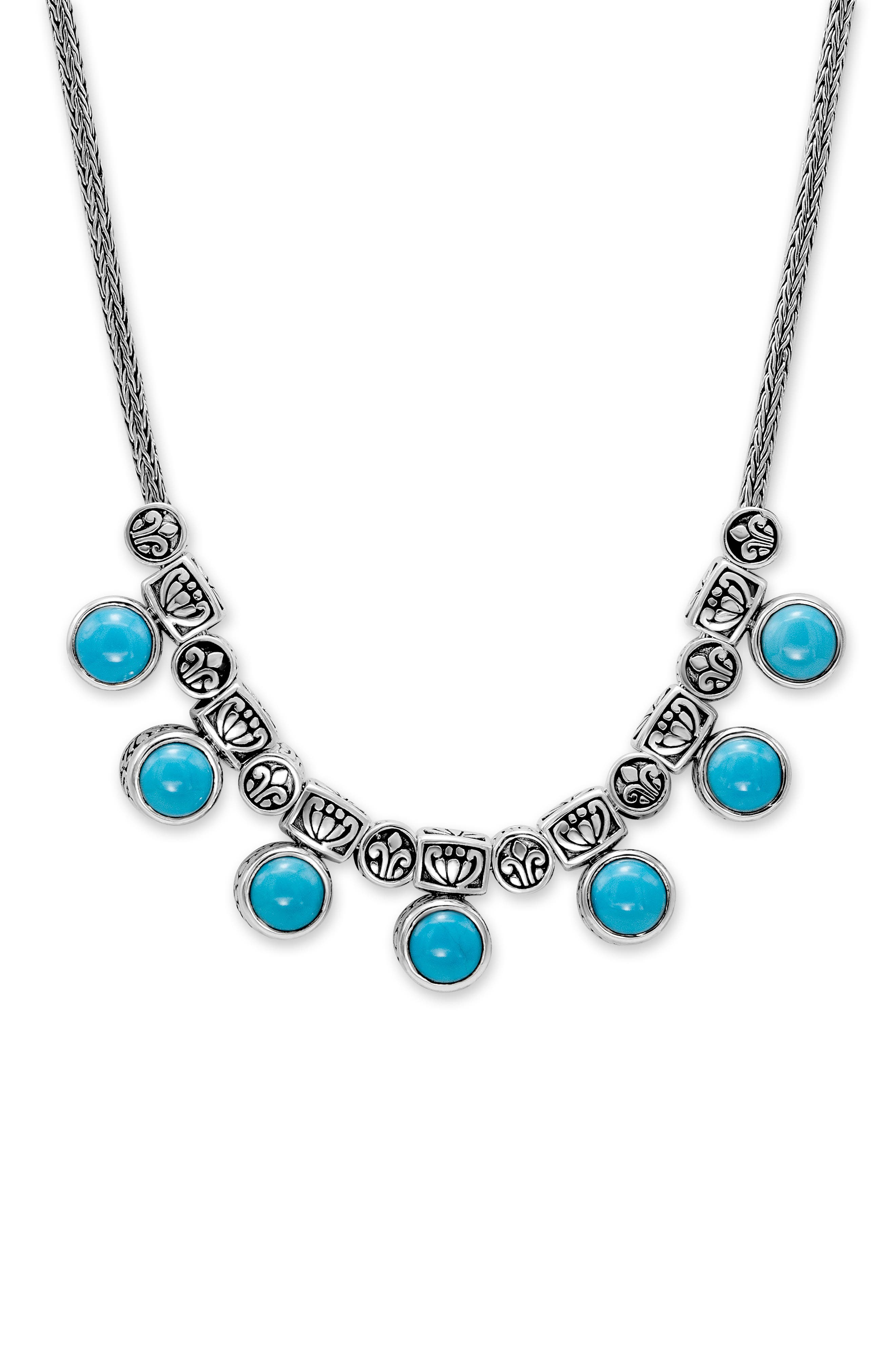 SAMUEL B. Sleeping Beauty Turquoise & Sterling Silver Necklace