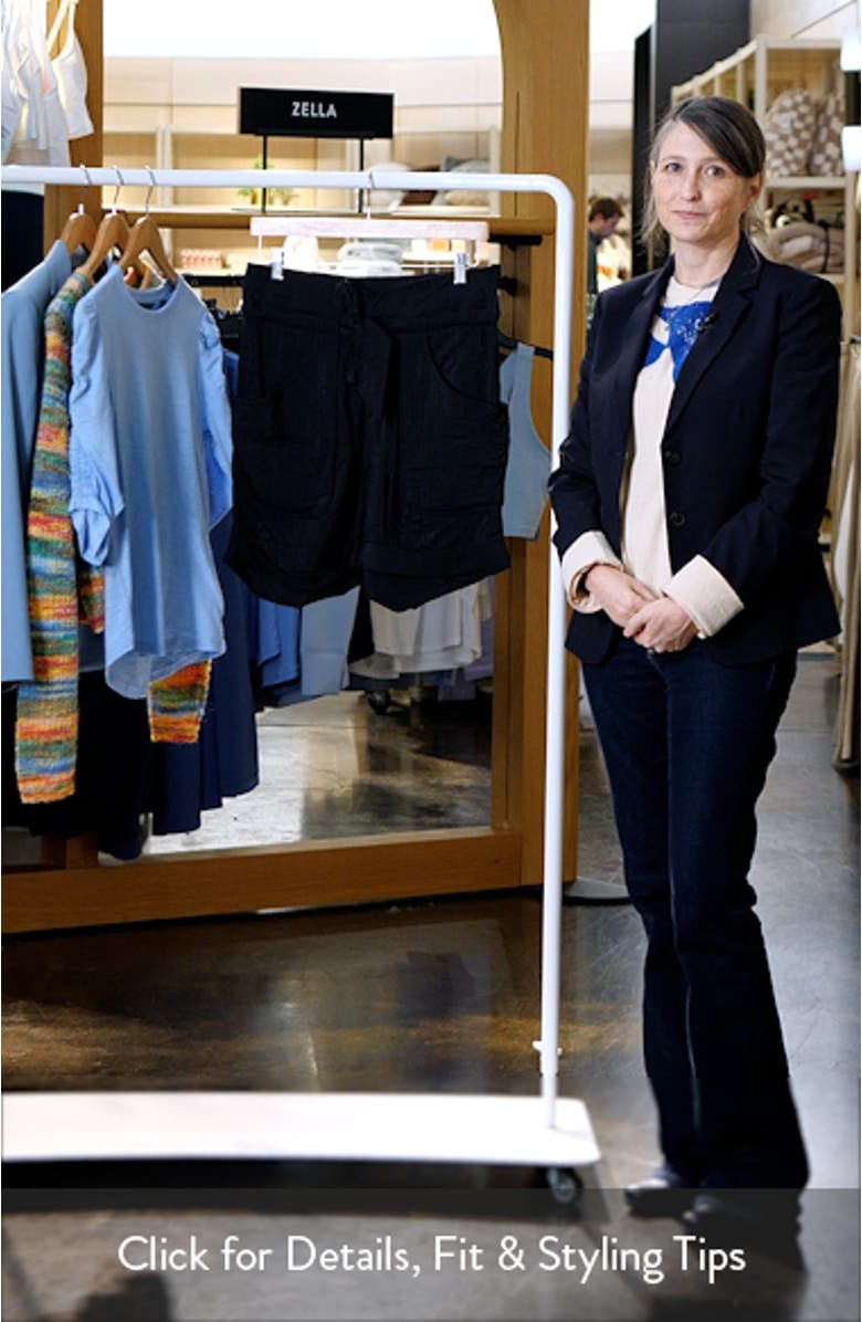 Sereni Waist Tie Cotton Shorts, sales video thumbnail