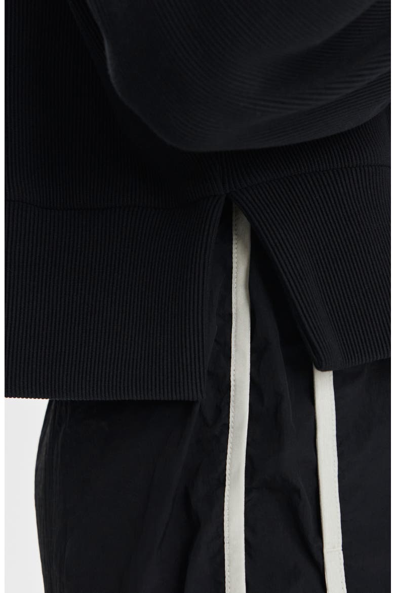 Ramona Half-Zip Sweatshirt, Alternate, color, BLACK
