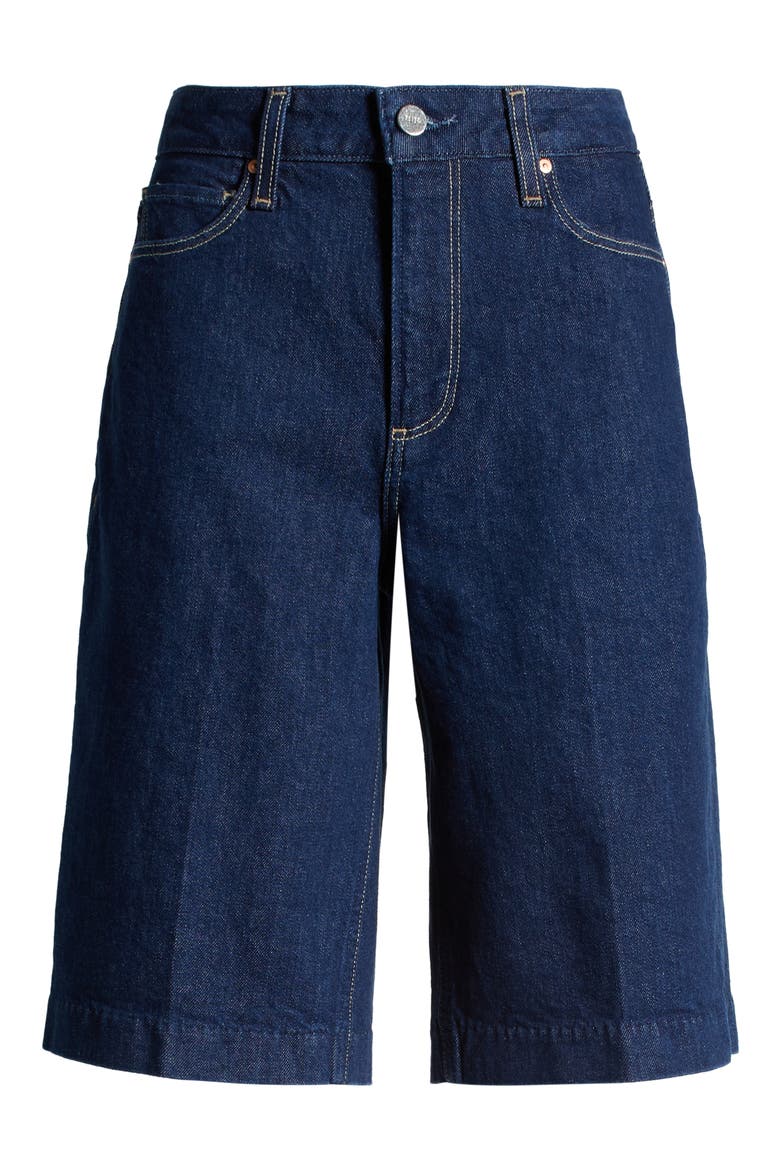 Cadee Denim Bermuda Shorts, Alternate, color, CASA