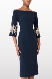 Jenny Packham Aster Sequin-Embellished Midi Dress