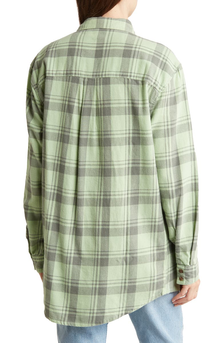 Roxy Let It Go Cotton Flannel Button-Up Shirt, Alternate, color, 
