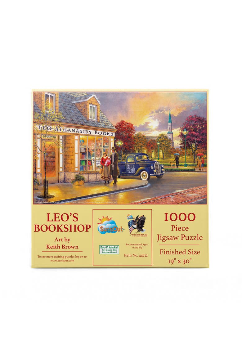 Leo's Bookshop 1000 piece Jigsaw Puzzle for Adults, Alternate, color, Multicolor