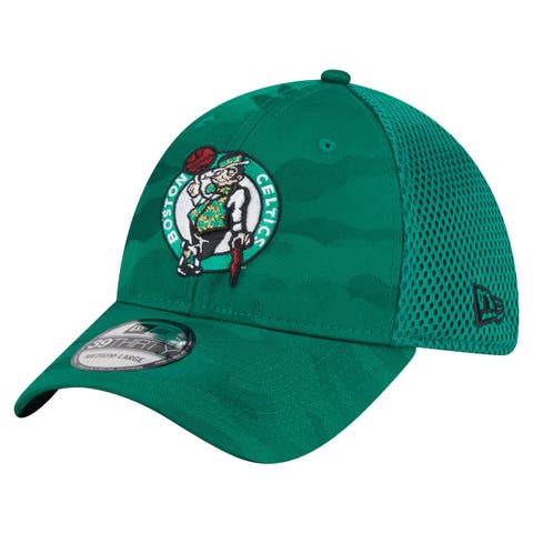 Men's New Era  Kelly Green Boston Celtics Subtle Camo 39THIRTY Flex Hat