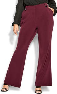 City Chic Vienna High Waist Flare Pants