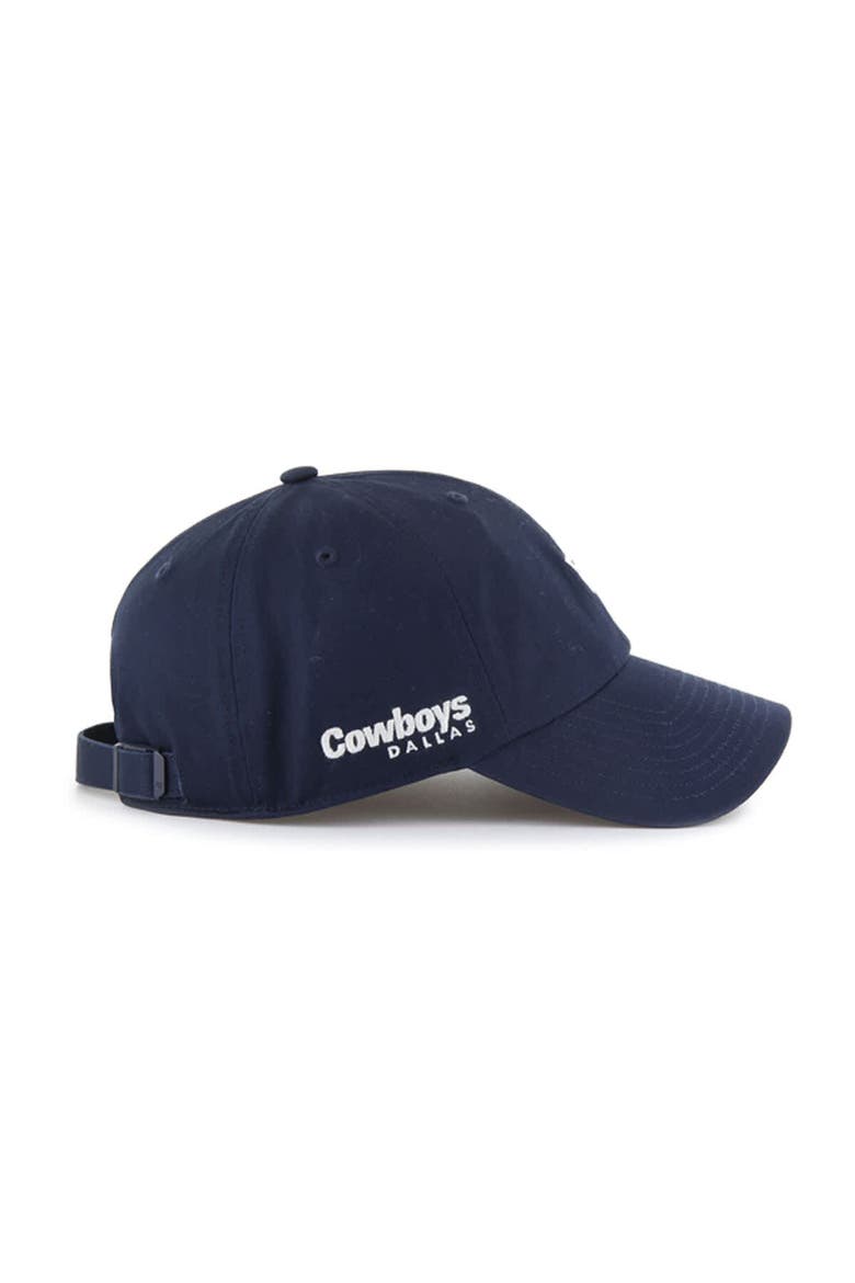 Men's '47 Navy Dallas Cowboys Foundational Clean Up Adjustable Hat, Alternate, color, Navy