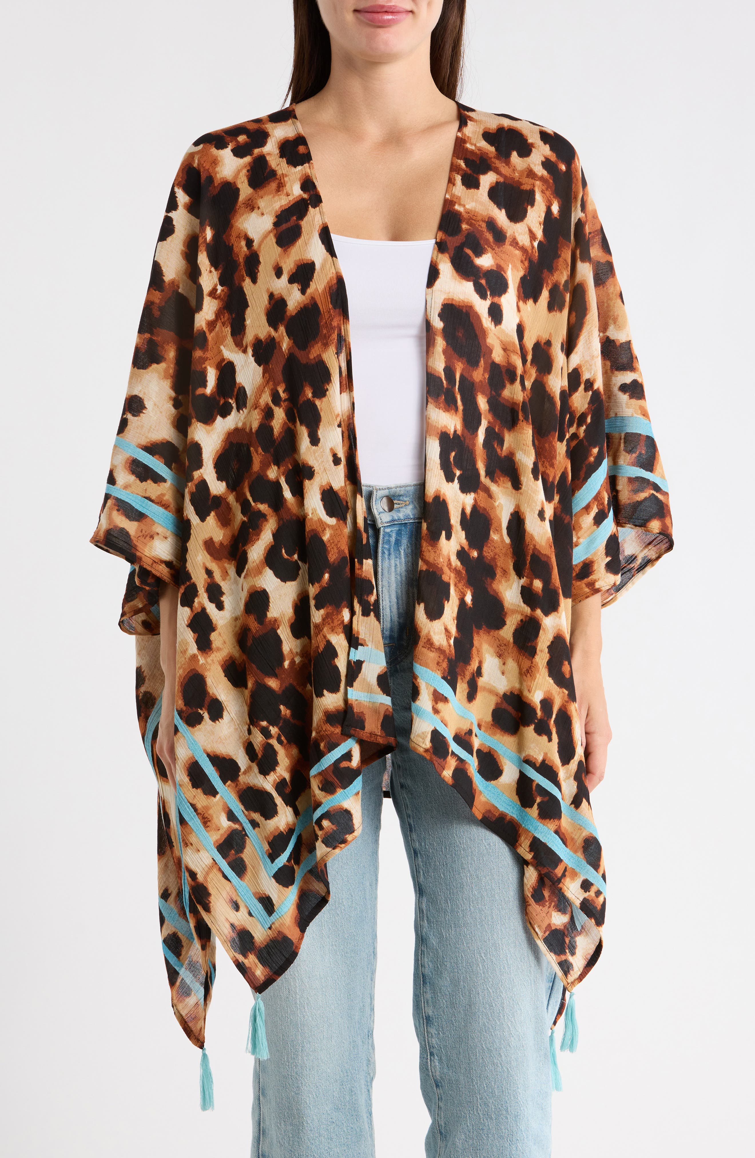Leopard Print Crinkle Topper