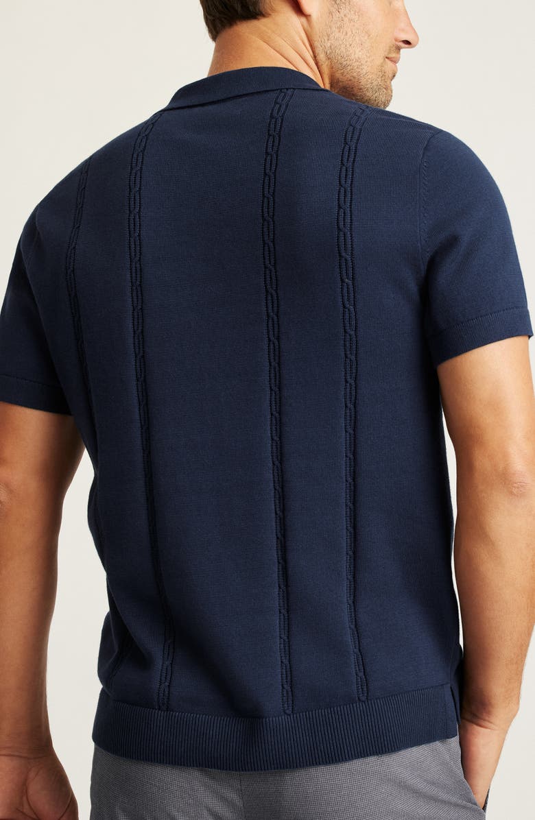 Bonobos Placed Cable Johnny Collar Polo, Alternate, color, 