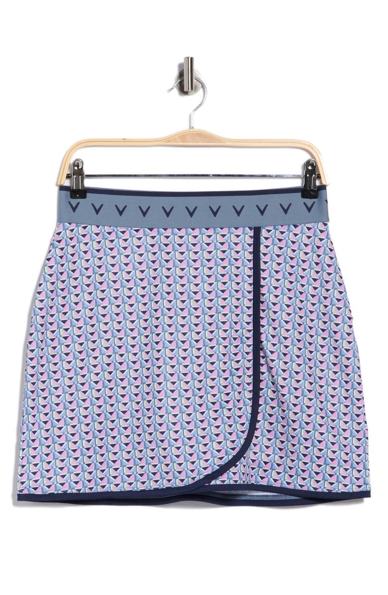 Callaway Chevron Geometric Wrap Golf Skort, Main, color, Flint Stone