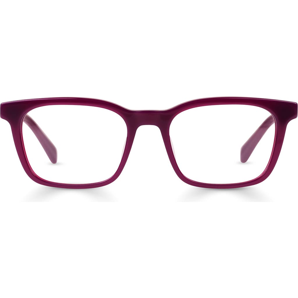 Eyebobs Brain Break 46mm Square Reading Glasses In Purple Raisin