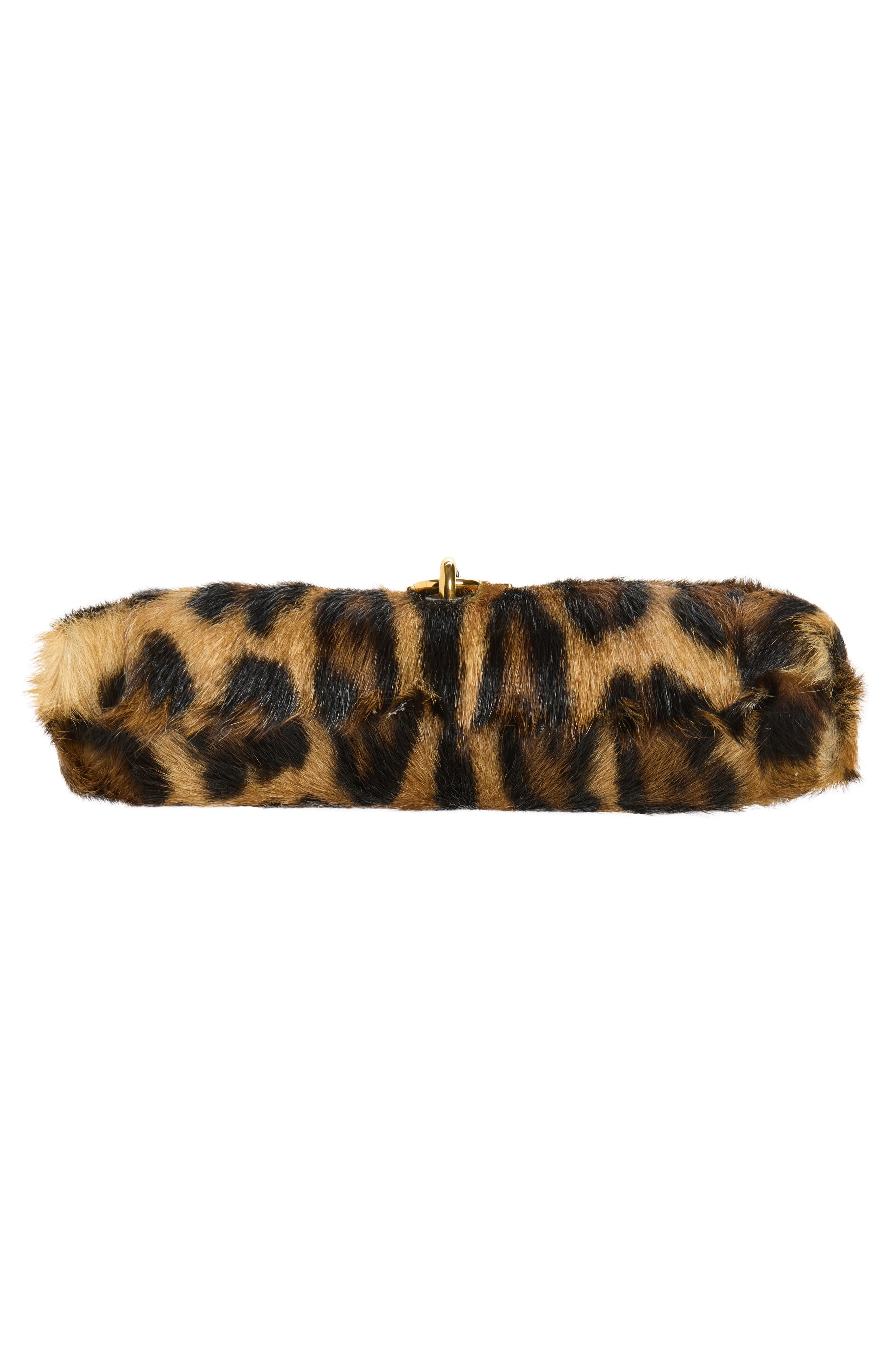 125 Anniversary Leopard Print Goat Hair Shoulder Bag, Alternate, color, LEO NEW