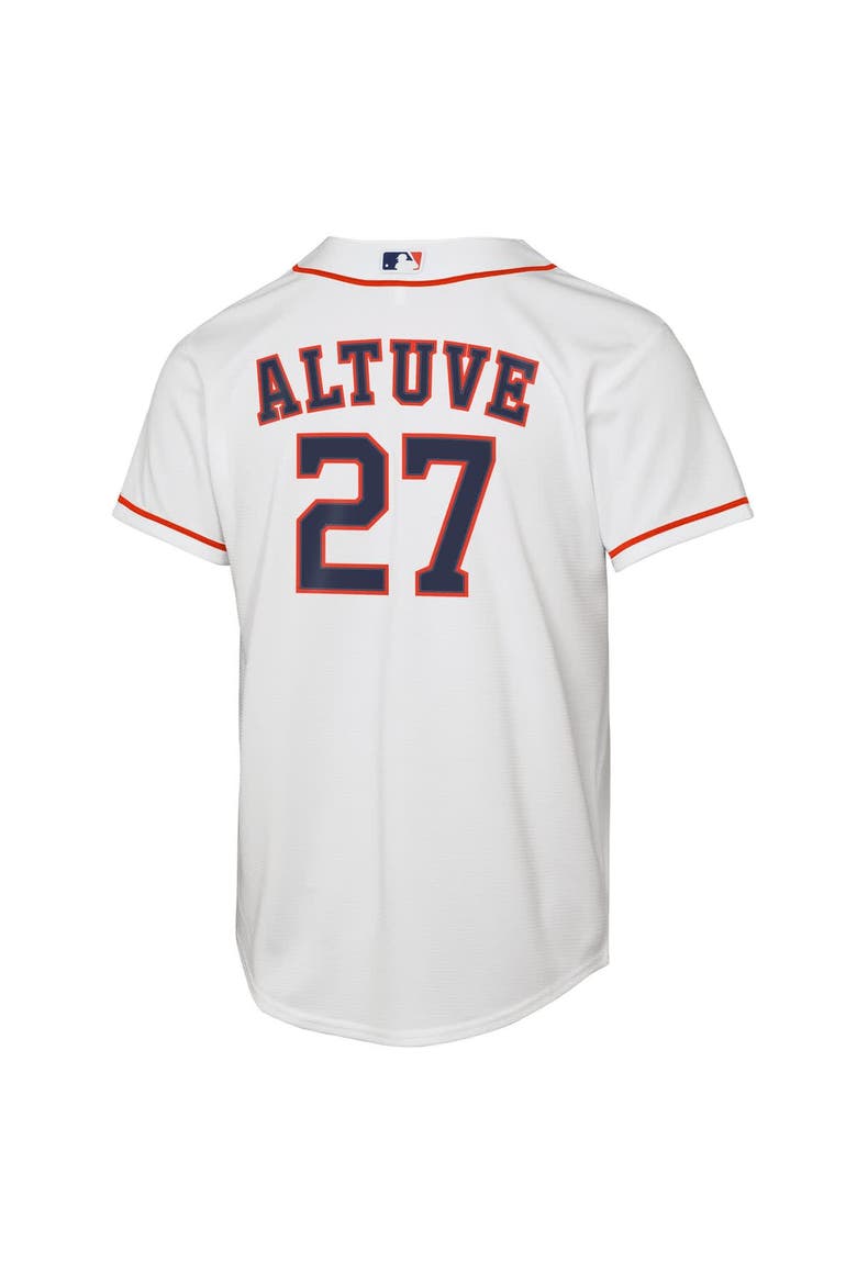 Youth Nike Jose Altuve White Houston Astros Home Replica Player Jersey, Alternate, color, White