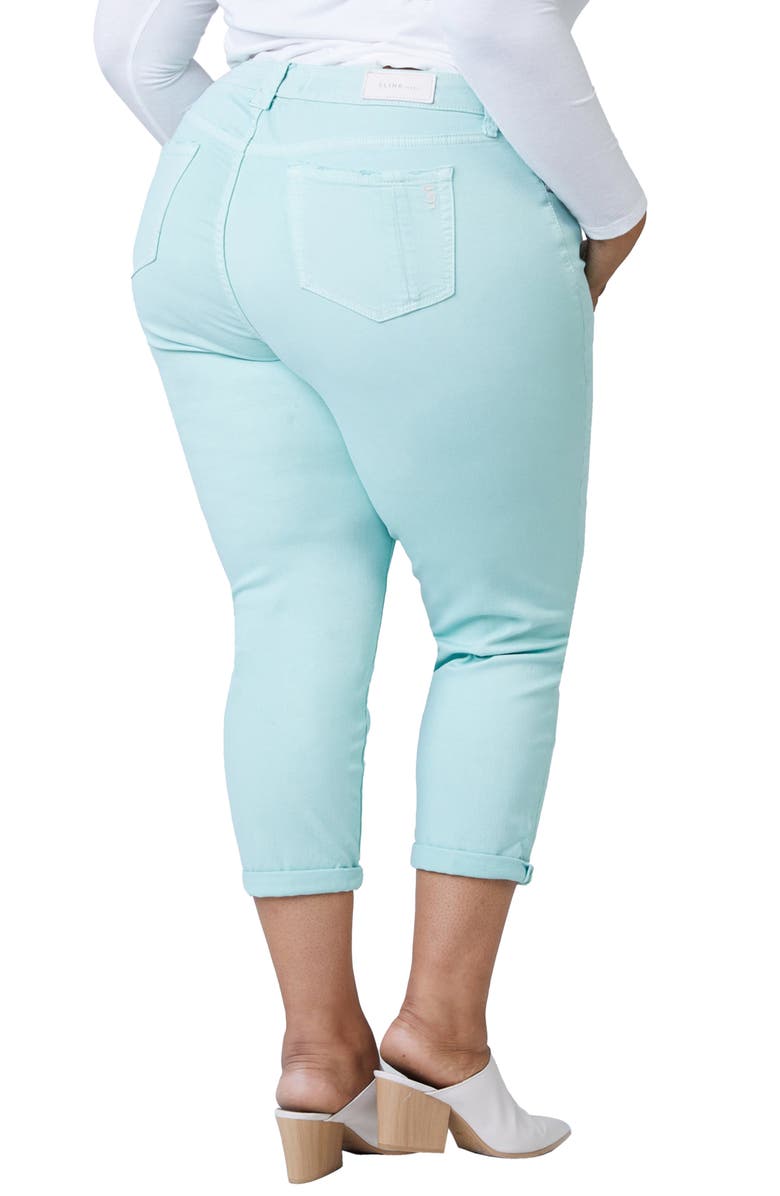 SLINK Jeans Cuffed Mid Rise Ankle Boyfriend Jeans, Alternate, color, 