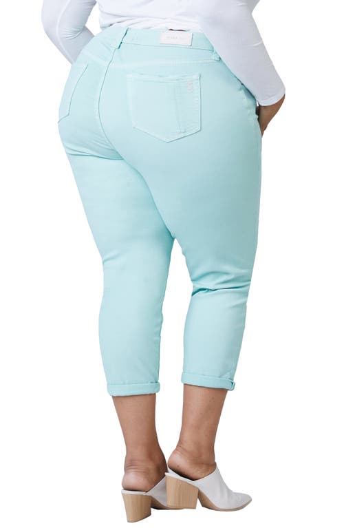 SLINK JEANS SLINK JEANS CUFFED MID RISE ANKLE BOYFRIEND JEANS