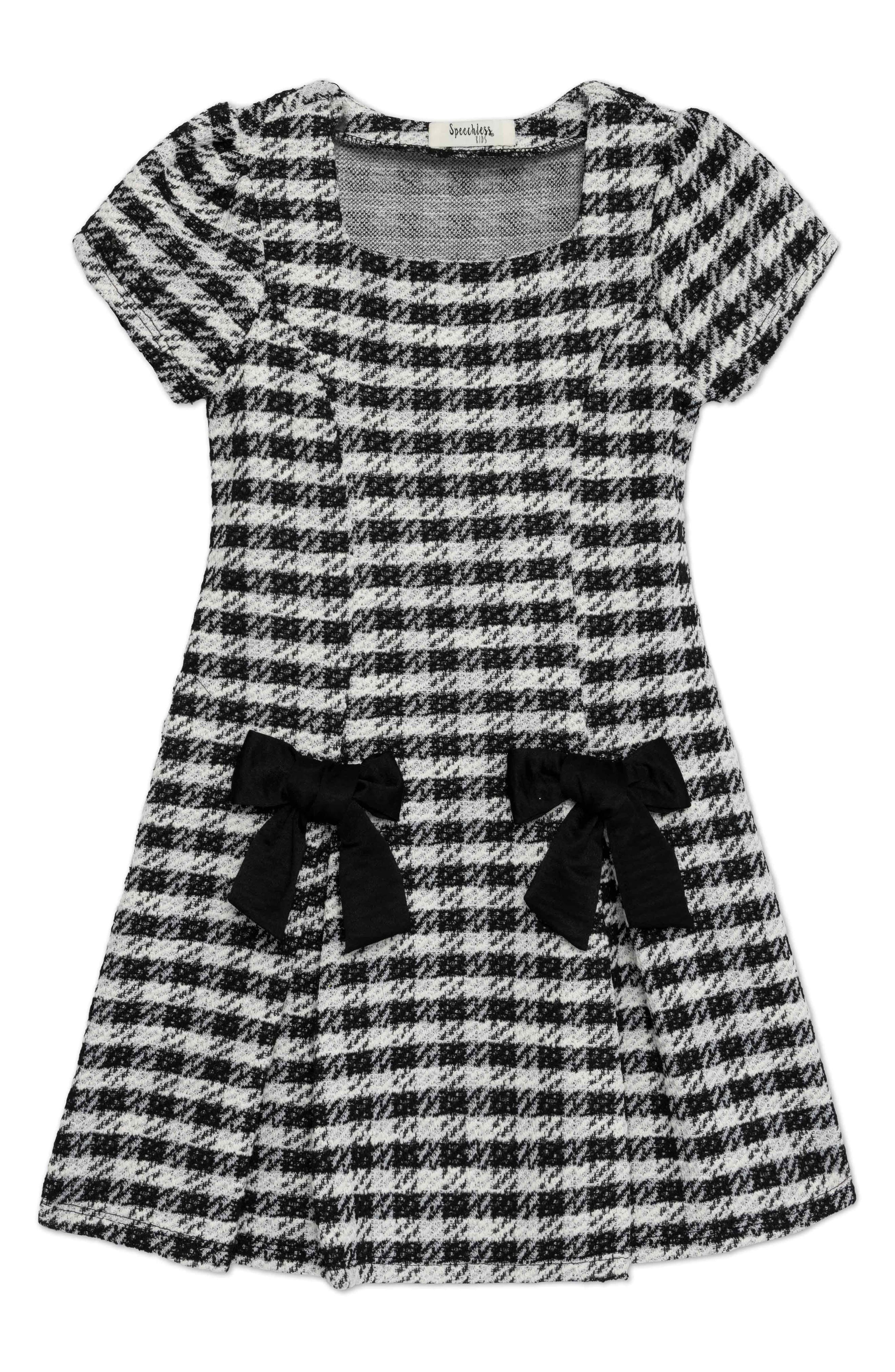 Speechless Kids' Drop Waist Bouclé Dress