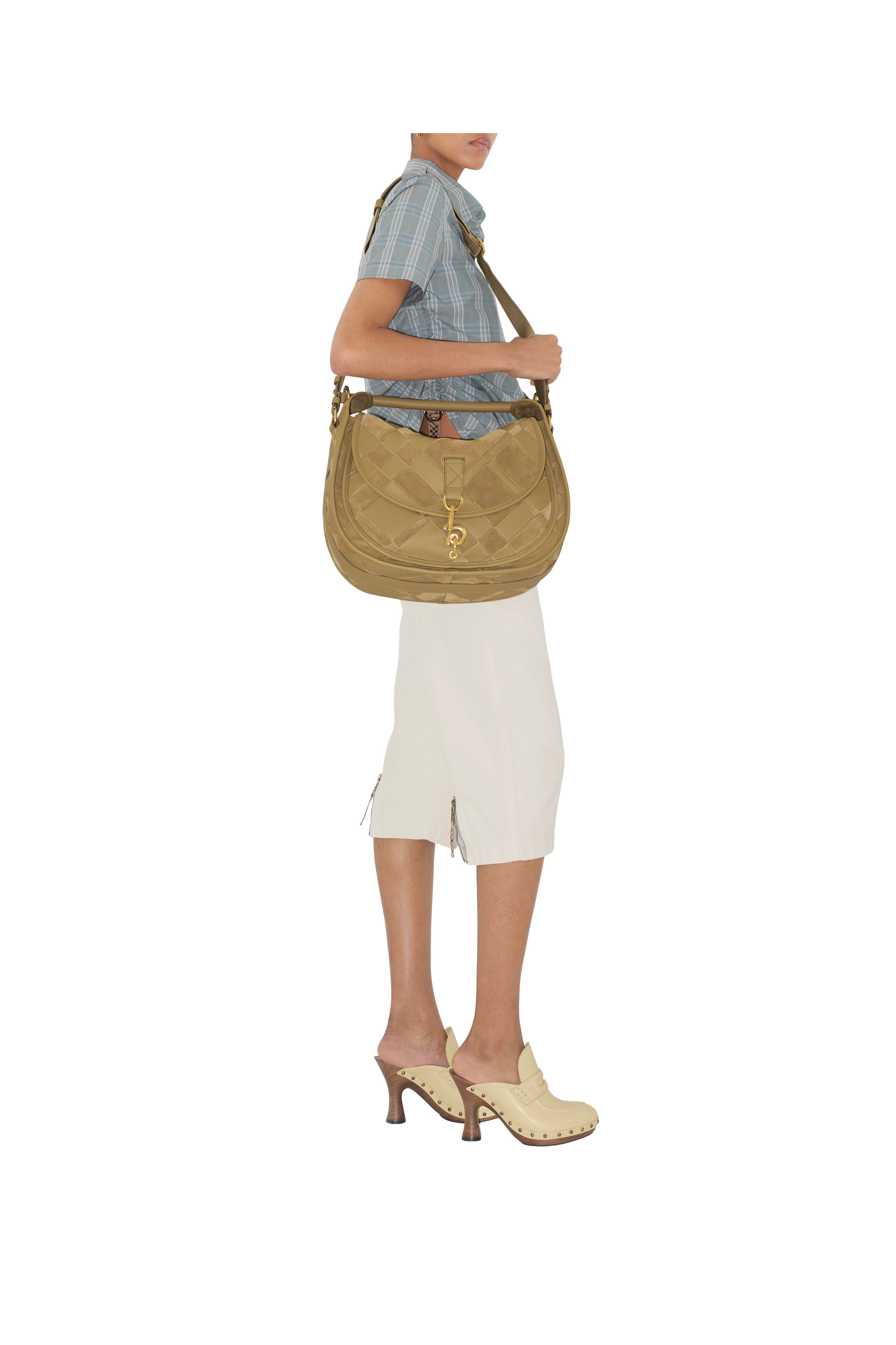 Medium B Clip Messenger Bag, Alternate, color, Sandstorm