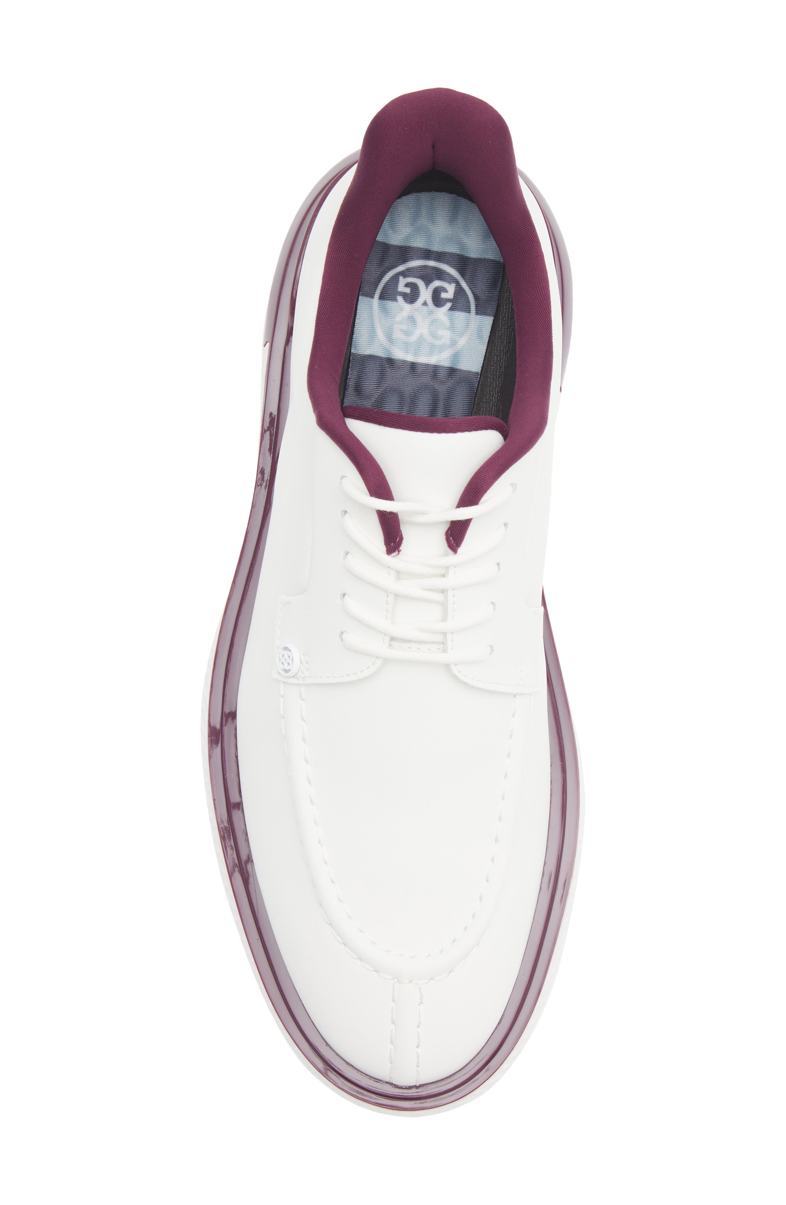 Gallivant2r Split Toe Golf Shoe, Alternate, color, SNOW / DARK PLUM