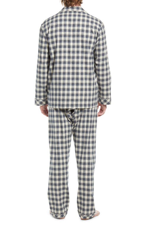 Majestic Hearthside Flannel Pajamas In Jet Stream