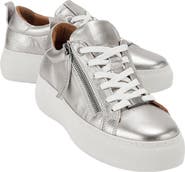 Forever & Always Shoes Allie Leather Zip Sneaker