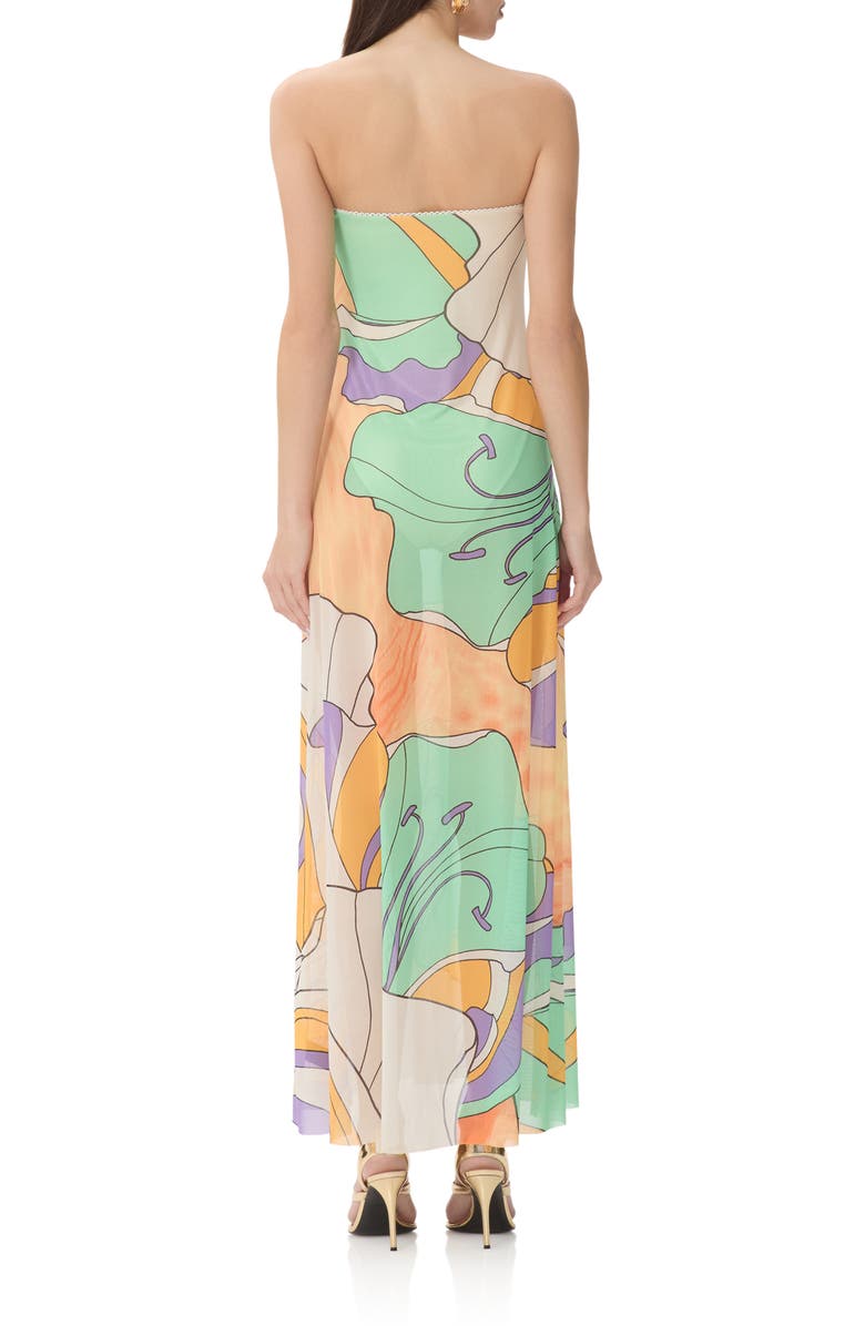 AFRM Alfie Floral Print Strapless Dress, Alternate, color, Scarf Floral