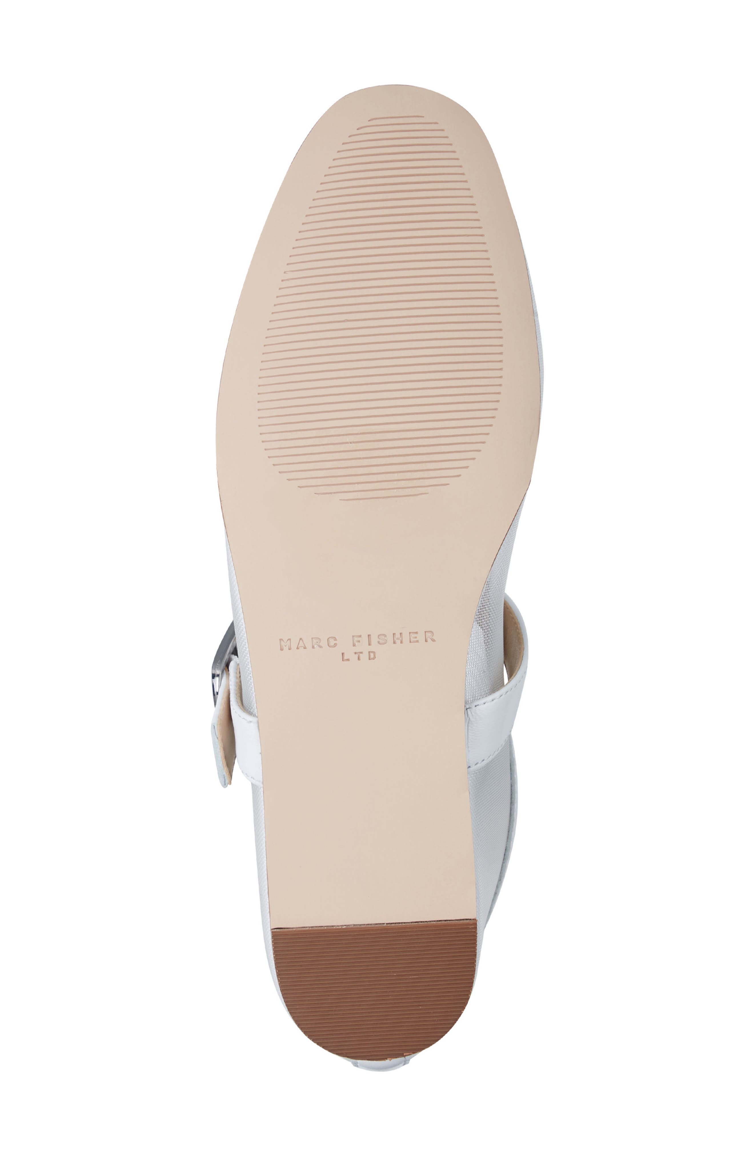 Godina Mesh Mary Jane Flat, Alternate, color, WHITE