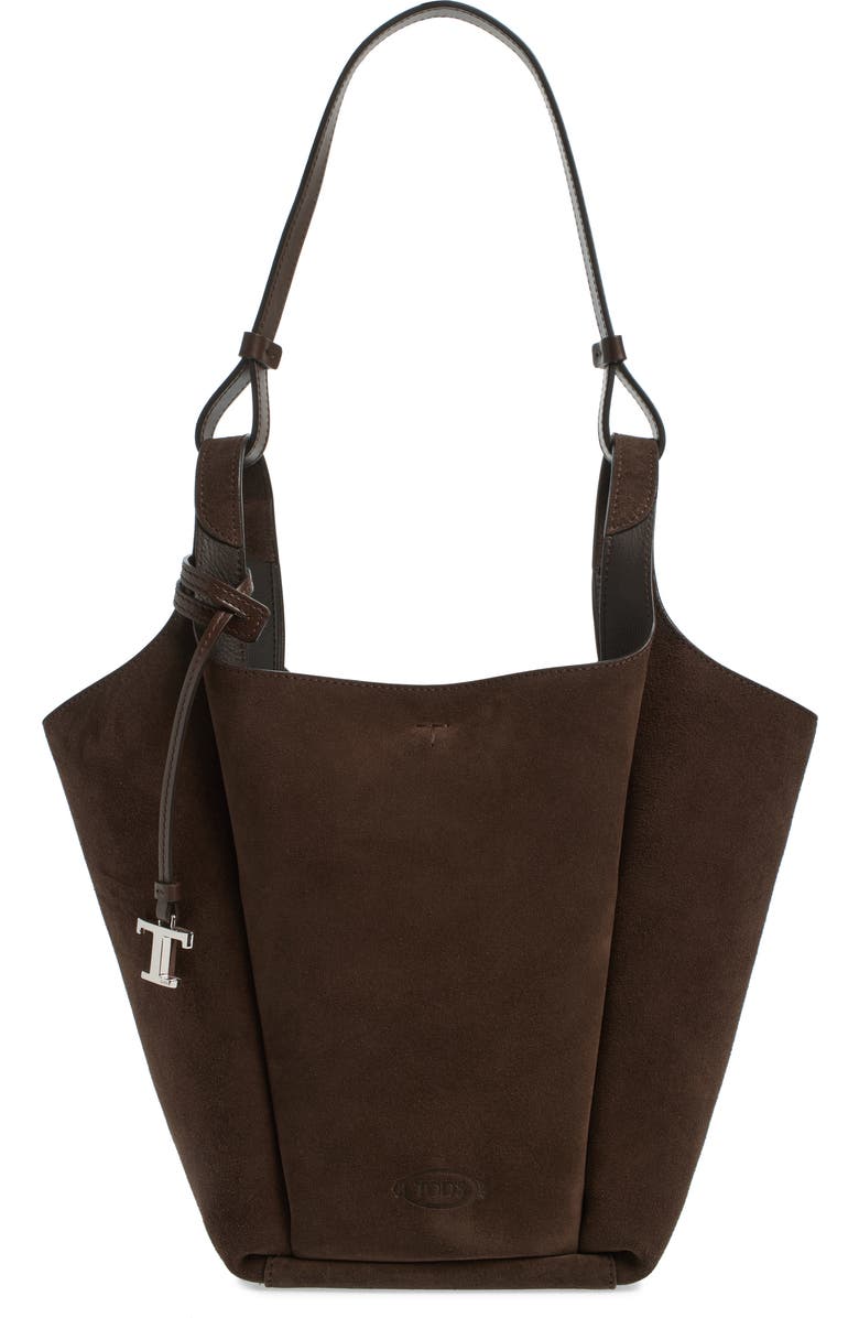 Tod's Small Api Suede Shoulder Bag, Main, color,