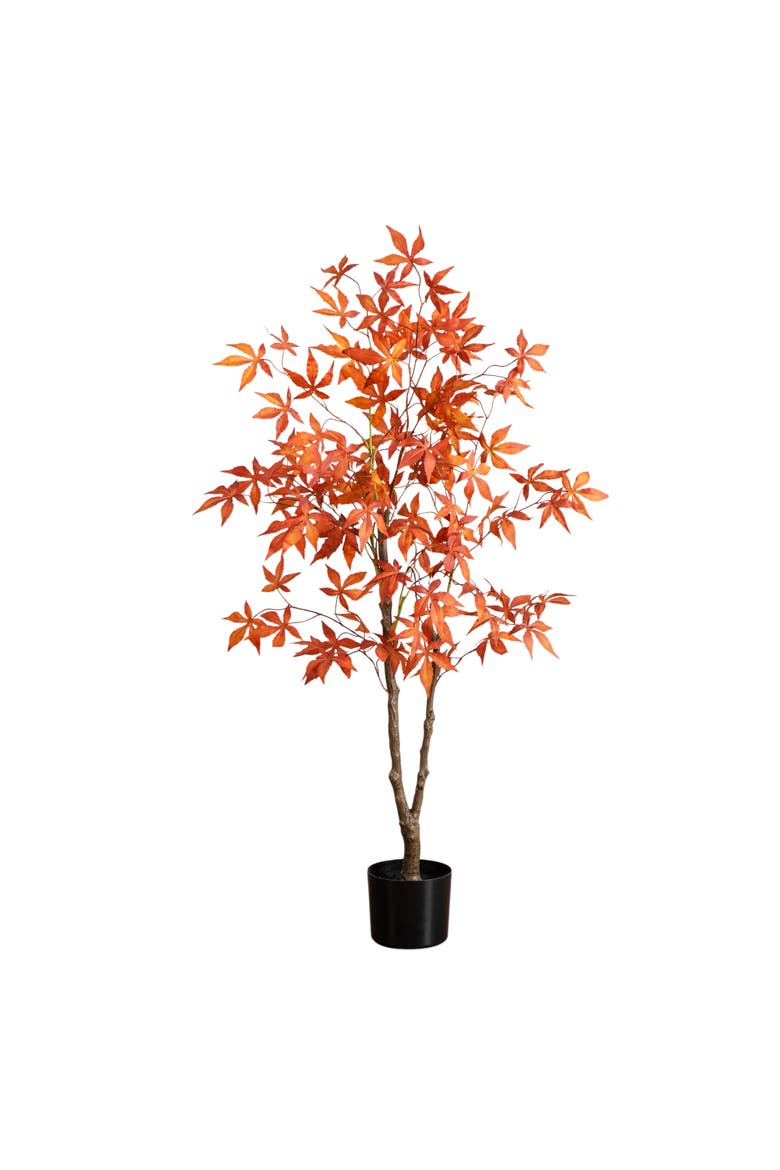 4-ft Autumn Japanese Maple Artificial Fall Tree, Main, color, Burgundy