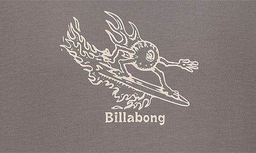 Billabong Kids' Monday Cotton Graphic T-shirt In Gray