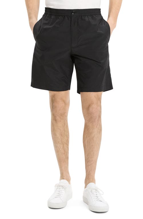 Theory Straight 8 Drawstring Short In Soft Lawn