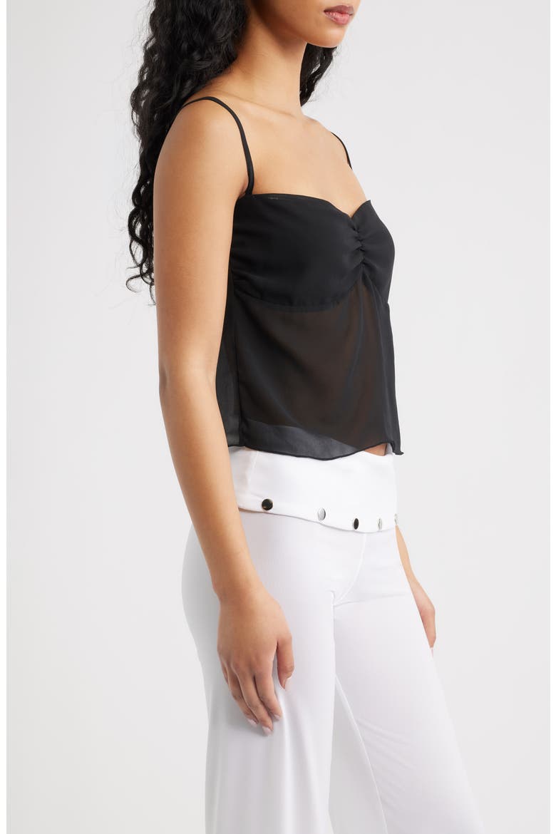 Claire Chiffon Camisole, Alternate, color, BLACK