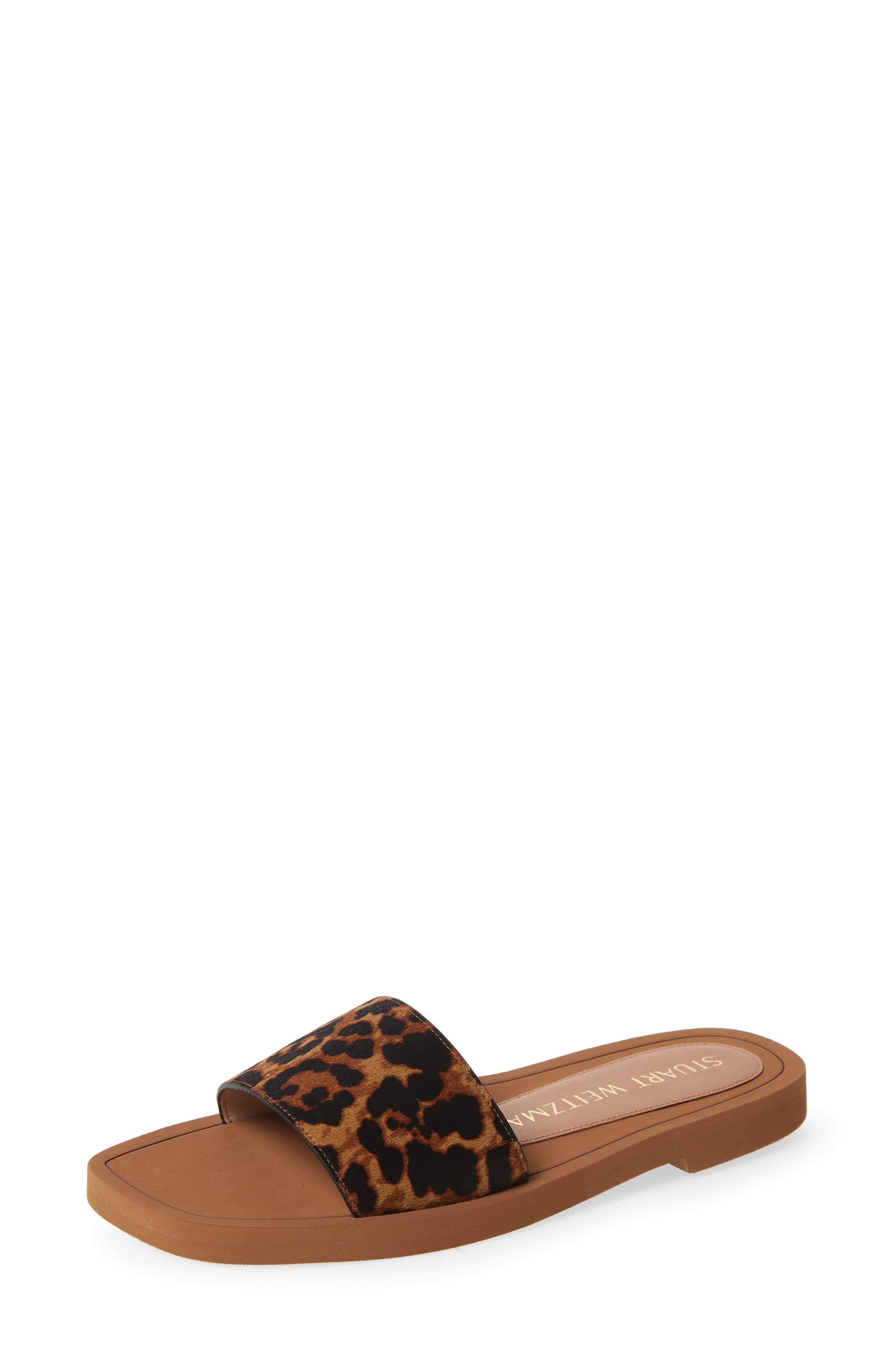 Stuart Weitzman Delilah Genuine Calf Hair Slide Sandal, Main, color, 