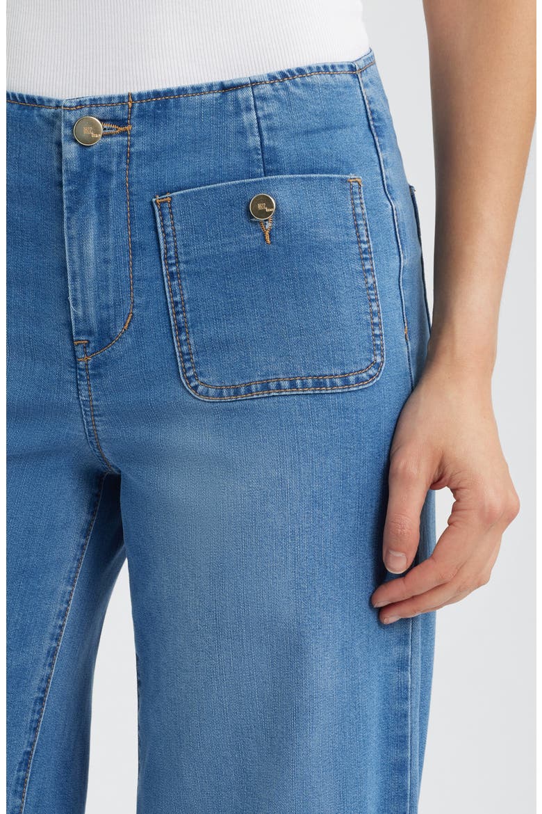 Bandless Wide Leg Sailor Jeans, Alternate, color, YUTA