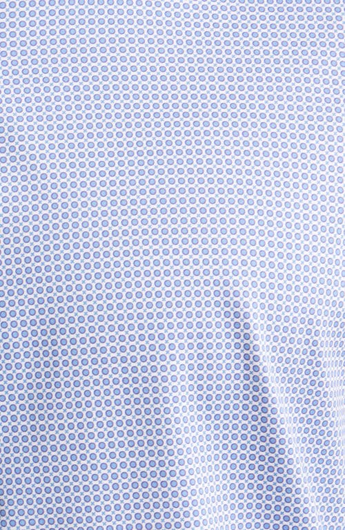 Bugatchi Miles Ooohcotton® Geo Print Short Sleeve Button-up Shirt