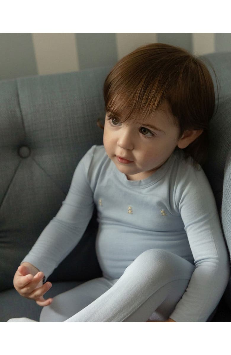 MiniMoi Baby and Toddler Rayon Footie, Alternate, color, Baby Blue