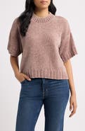 CITY BLUES Broome Short Sleeve Crop Sweater